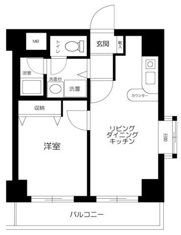 ダイアパレス川崎元木町の間取り|間取りです。