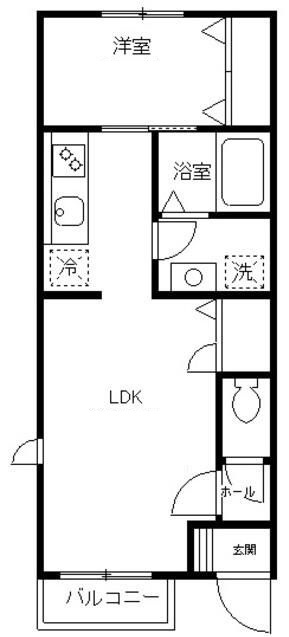 ベルル八雲の間取り|間取りです。