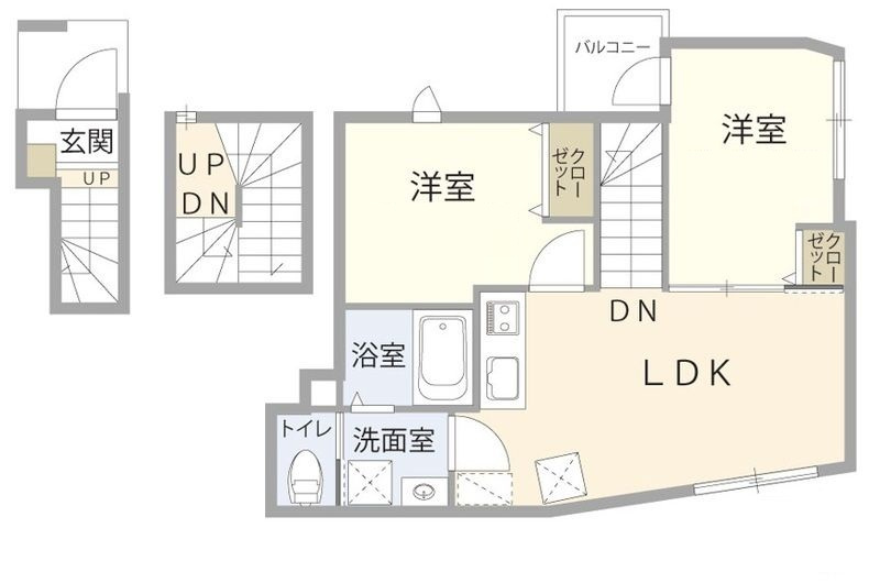 L’Allure Nishikoyamaの間取り|間取りです。