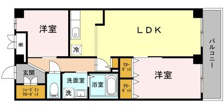 グリーンアベニューⅤの間取り|間取りです。