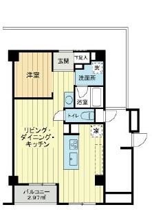 ライオンズマンション大井の間取り|間取りです。