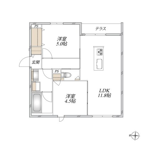 ＣＯＬＯＮＮＡＤＥ中野の間取り