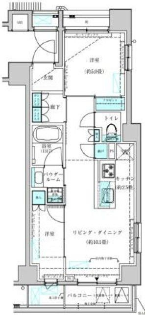 ヴィークブライト月島の間取り|間取りです。