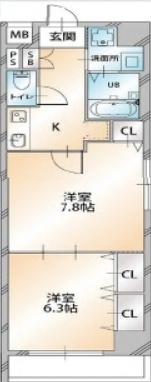 オーキッドレジデンス明石町の間取り|間取りです。
