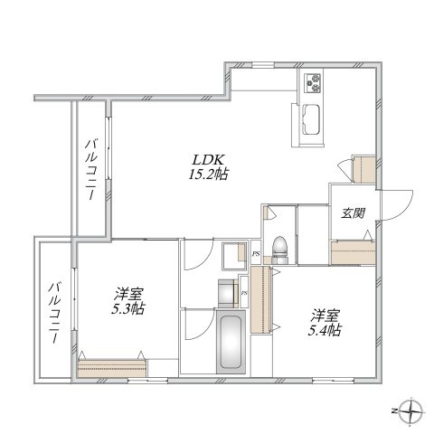 ＣＯＬＯＮＮＡＤＥ中野の間取り