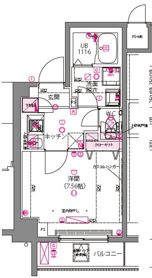 【間取り】 | ライジングプレイス両国三番館