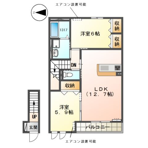 ディアコートの間取り