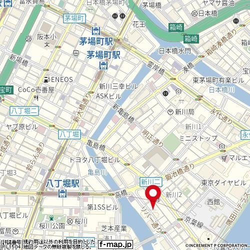 グランドハイツ八丁堀の地図