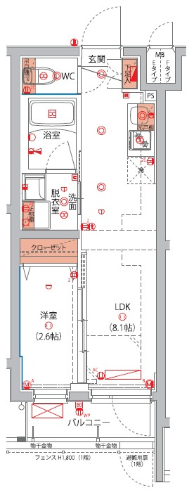 ハーモニーレジデンス東京八広THE　SKYの間取り