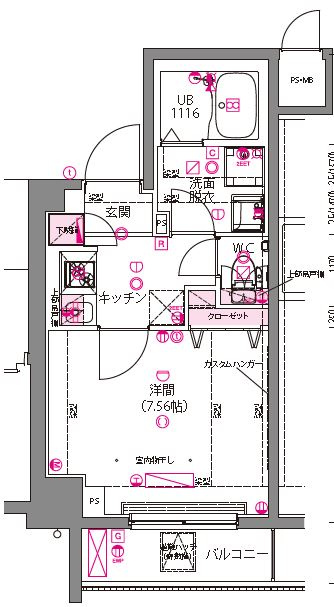 ライジングプレイス両国三番館の間取り