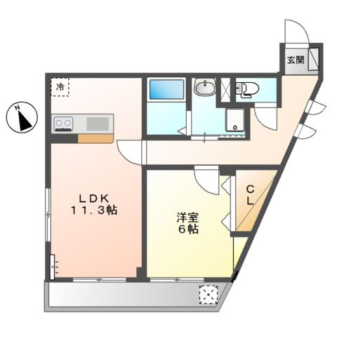 フローレンス東寺尾の間取り
