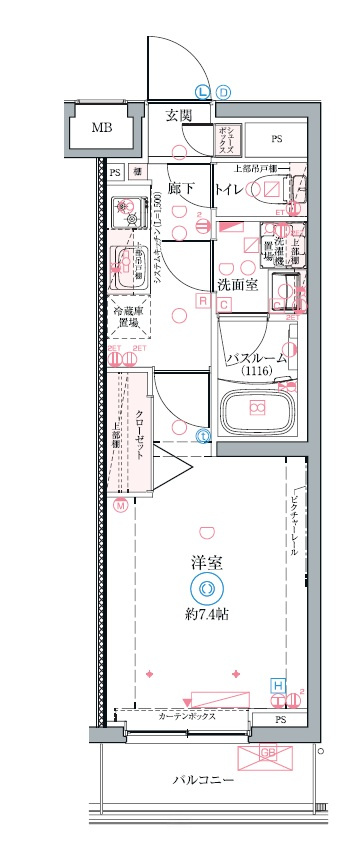 クレヴィスタ墨田の間取り