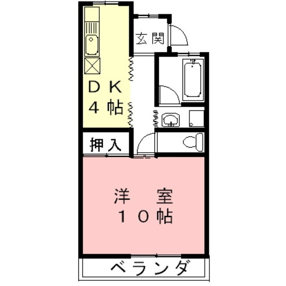 サンハイツ戸崎　の間取り