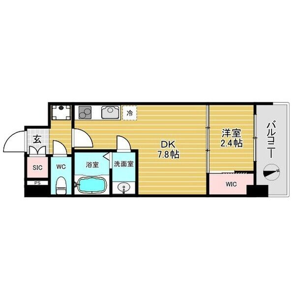 セレニテ谷町六丁目アリエの間取り