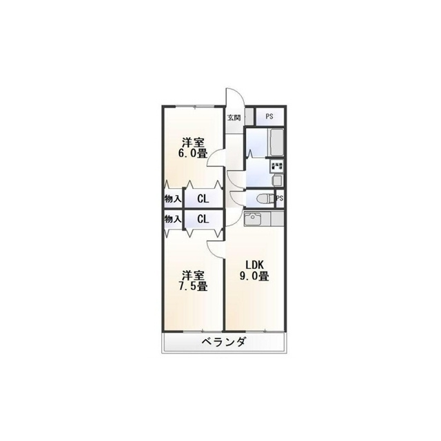 メイプルガーデン　Ｂの間取り