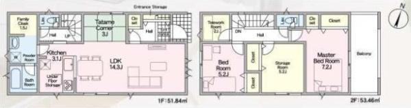 枚方市 星丘　第12　１号棟　新築 一戸建ての間取り