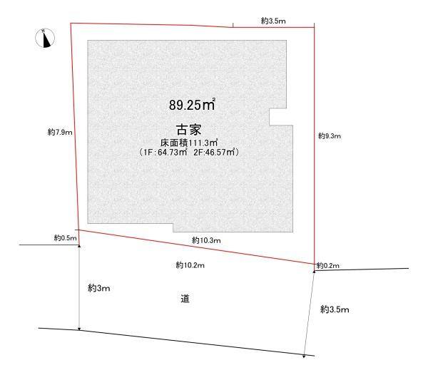 八幡市 八幡広門　中古 一戸建ての区画図