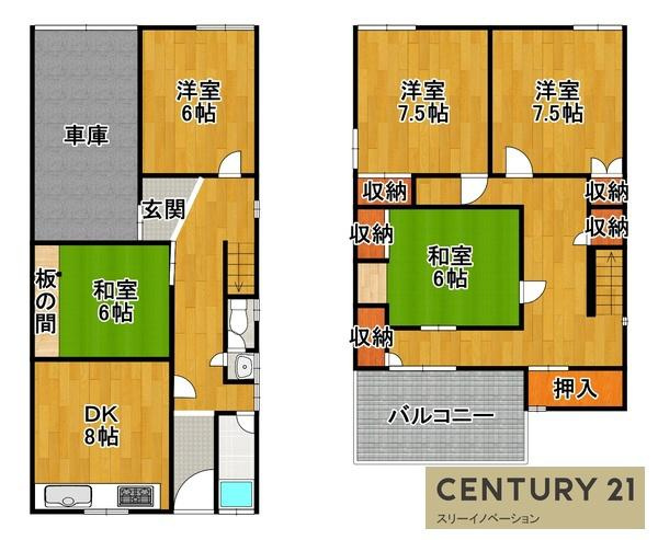 千島3丁目貸家の間取り