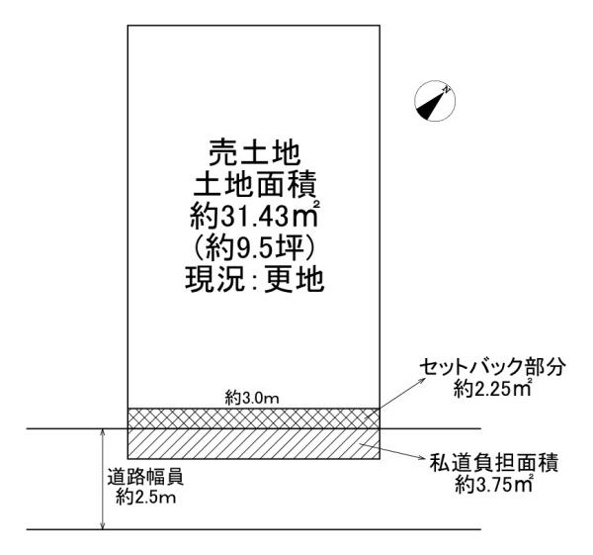 【土地図】 | 大阪市港区市岡1丁目　建築条件無し売土地