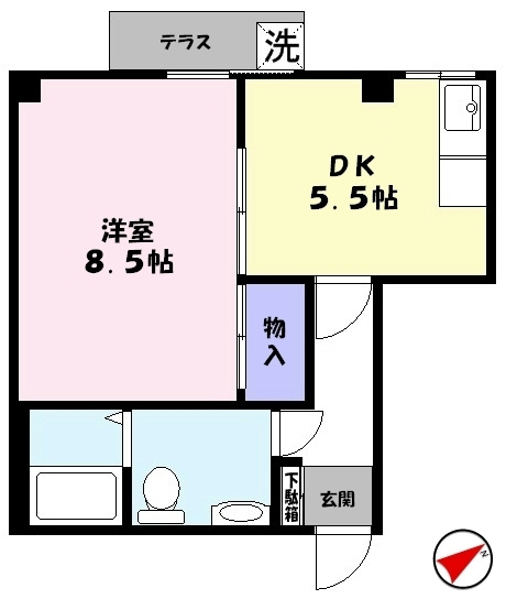 【間取り】 | ラフェスタ東福原