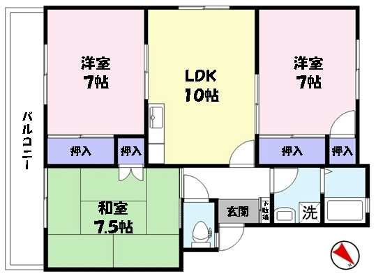 【間取り】 | パインツリーＢ
