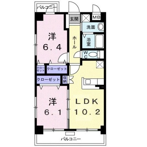 【間取り】 | ビューテラス田村