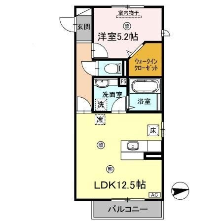 サクラコーポ　A棟の間取り