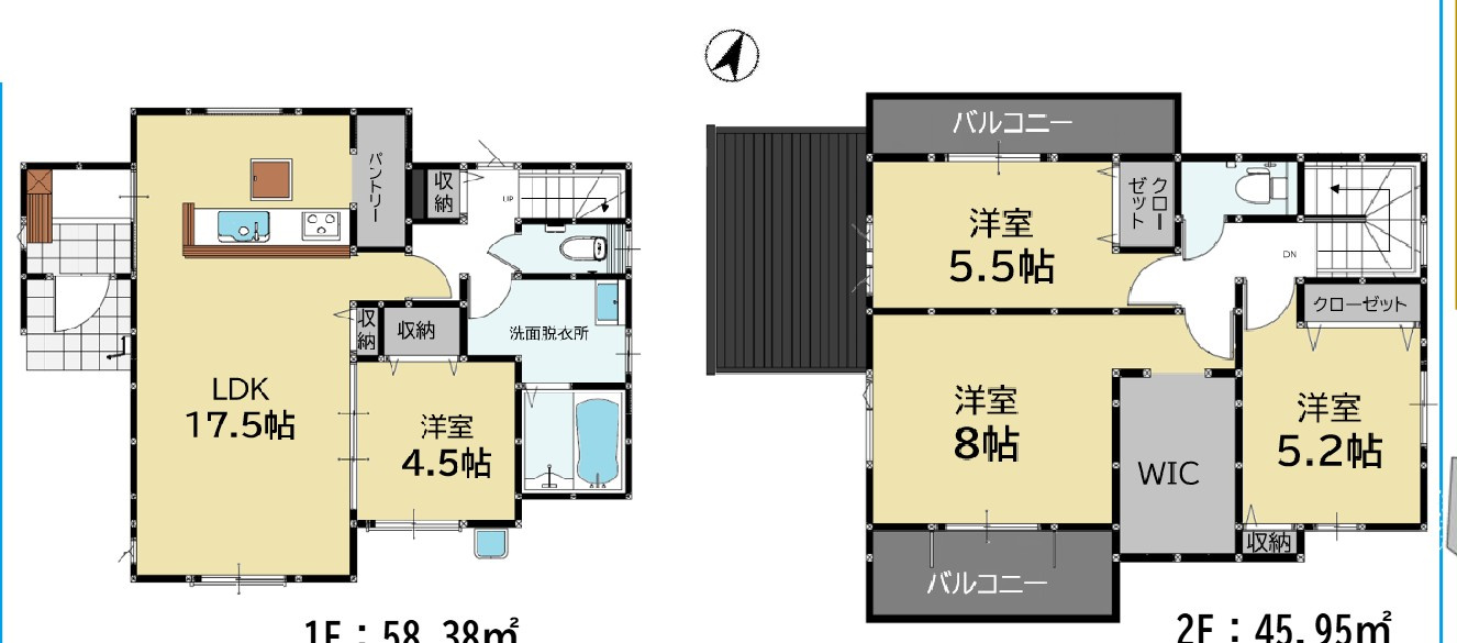 福岡市南区屋形原３丁目の新築一戸建の間取り