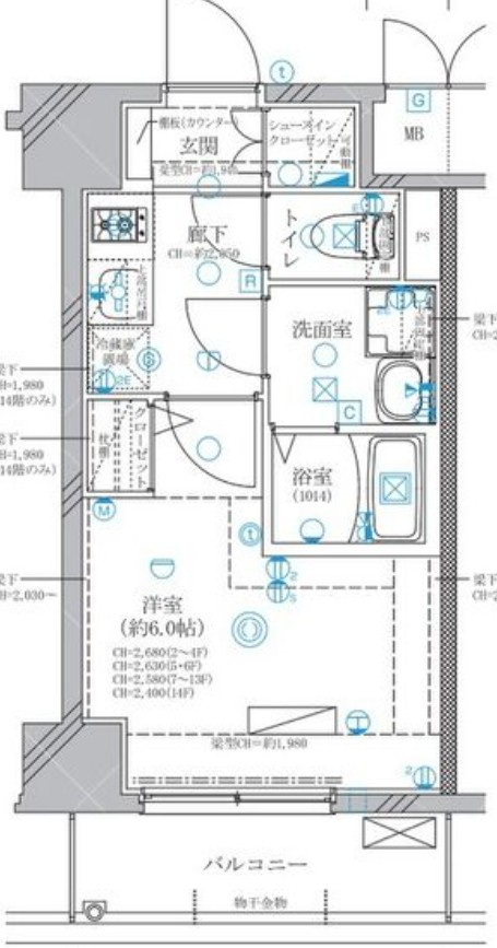 ディアレイシャス東別院Ⅳの間取り