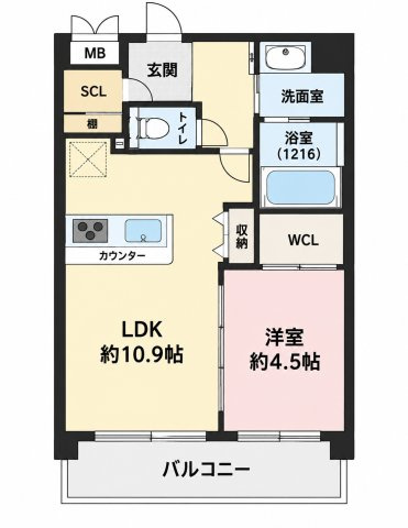 La Vie en roseの間取り