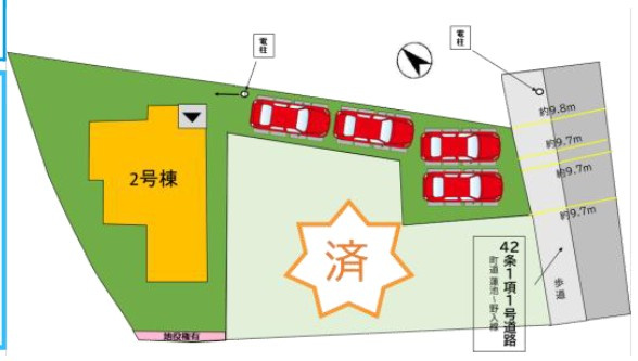 糟屋郡新宮町新宮東２丁目の新築一戸建の区画図