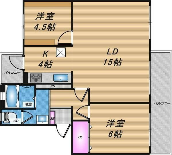 香里三井I住宅の間取り