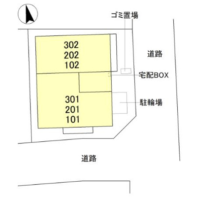 【区画図】 | GRAMM墨染 A棟
