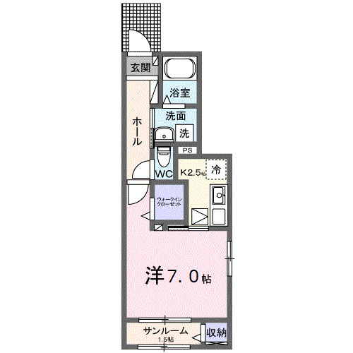 カルム古市橋の間取り|※同じ間取りの別部屋のお写真です※