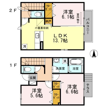 出石町　堀邸の間取り