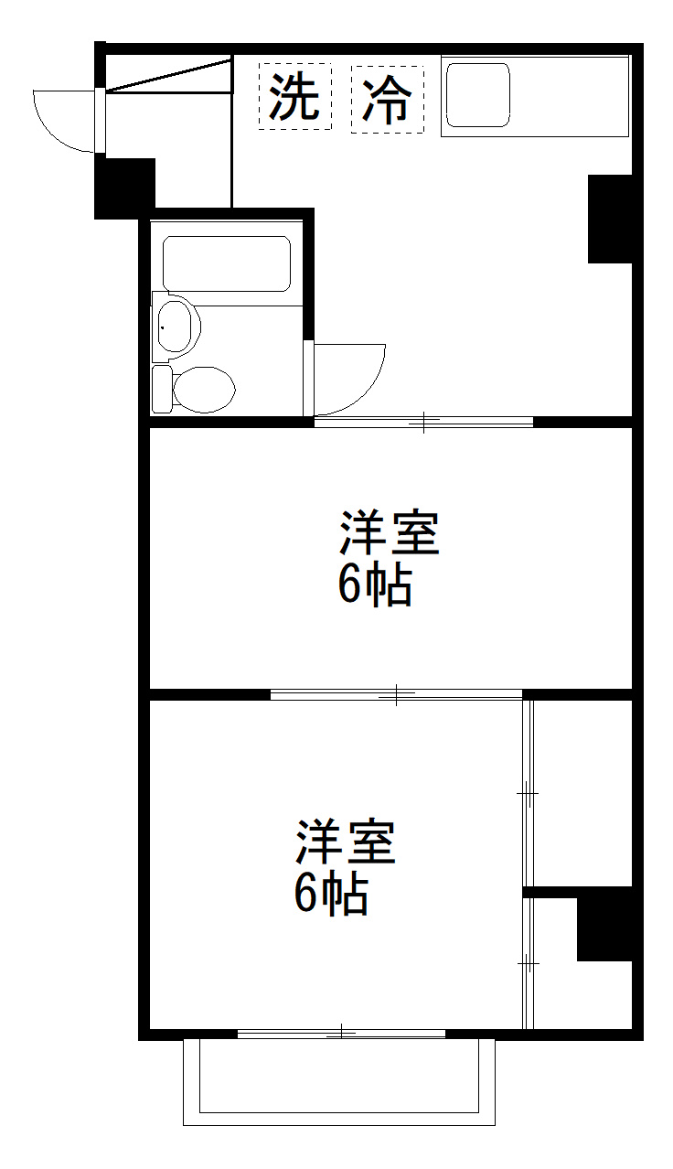 シャモット若林の間取り