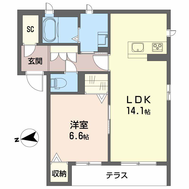 グランメゾン新保 の間取り