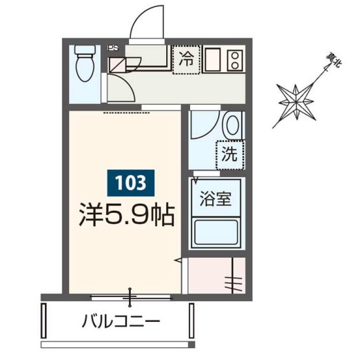 MELDIA東千葉Ⅲの間取り
