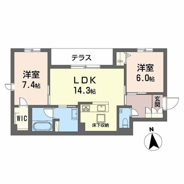 輝　阪南町の間取り