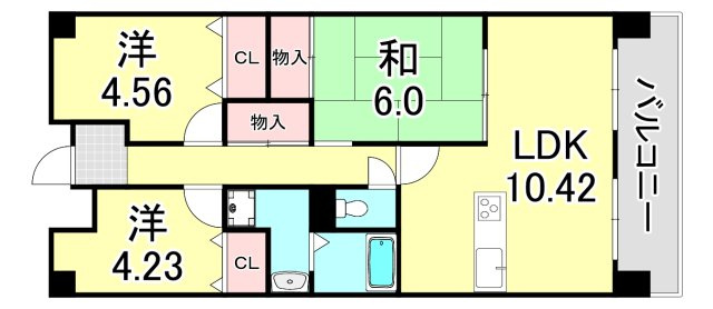 ヴェール園田の間取り