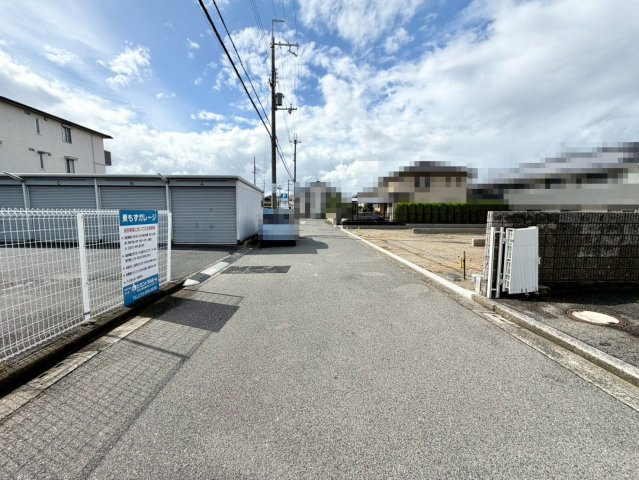 土塔町　売土地　全３区画の前面道路含む現地写真|【陽当たり良好な南向き！】日当り・通風良好な快適な住まいになりますね♪是非現地にてご確認ください♪