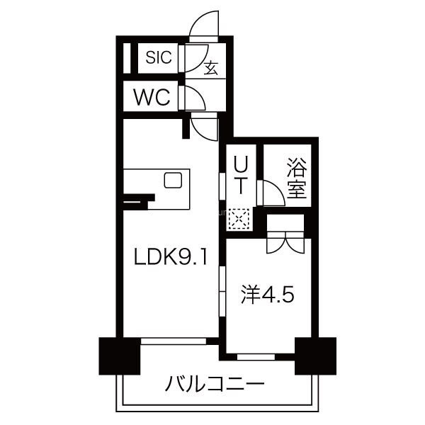 SK RESIDENCES SHINSAIBASHI (旧 SK RESIDENCE)の間取り