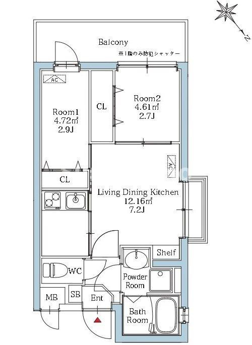 リアンプレミアム室見ステーションの間取り
