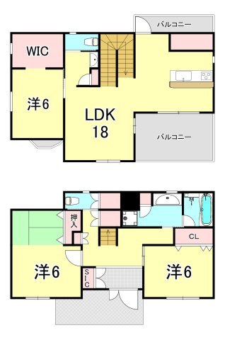 西宮市苦楽園2番町戸建ての間取り