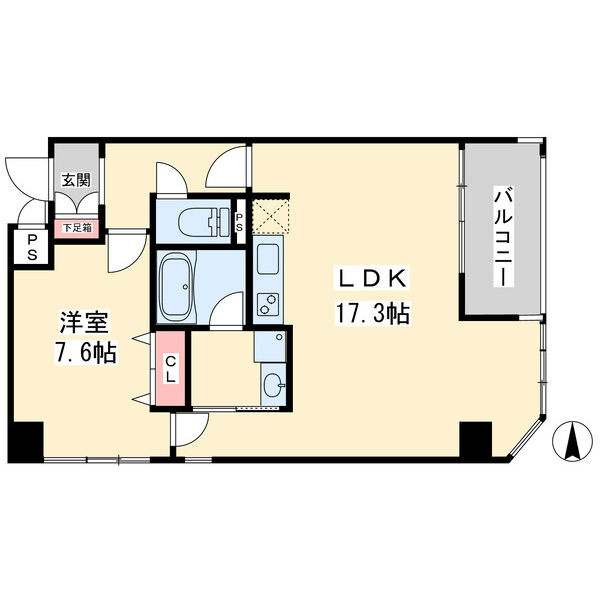 KDXレジデンス本町橋の間取り