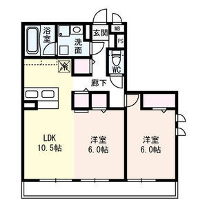 【間取り】 | クレストブルー | お部屋の間取りです