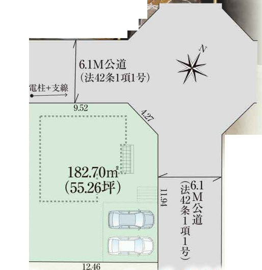 木津川市南加茂台　売土地の土地図