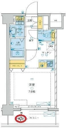 GENOVIA両国green veilの間取り