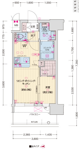 ソルテラスOSAKA GATEの間取り