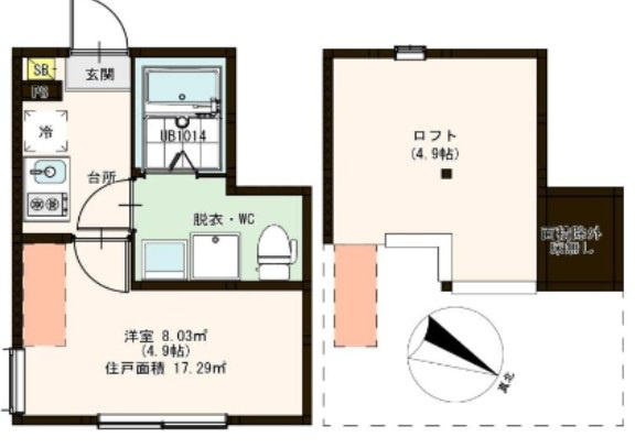 Moon Star（ムーンスター） KANAMACHIの間取り